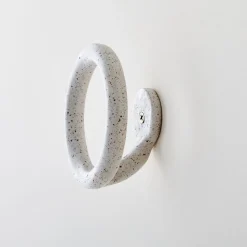 West Elm SIN Ceramic Uni Wall Hook - Speckled White