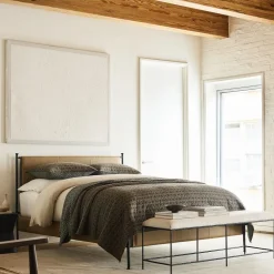 West Elm Sintra Leather Bed