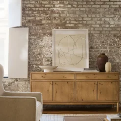 West Elm Siobhan Oak Media Console (72")