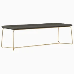 West Elm Slope Vegan Leather Dining Bench (52")
