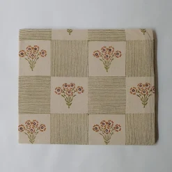 West Elm Soil to Studio Shreya Block-Printed Cotton Tablecloth