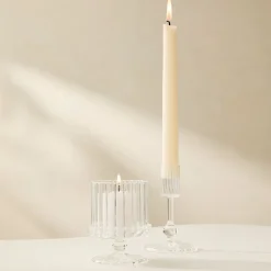 West Elm Solei Glass Candleholders