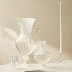 West Elm Solei Glass Candleholders