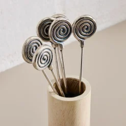 West Elm Solei Metal Cocktail Picks (Set of 6)