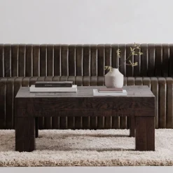 West Elm Solid Reclaimed Wood Square Coffee Table (40")