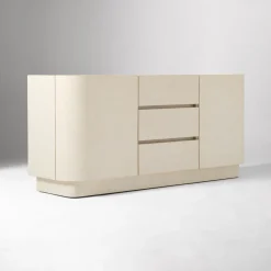 West Elm Solstice Painted Raffia Buffet (64")