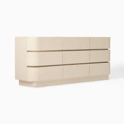 West Elm Solstice Painted Raffia 9-Drawer Dresser (76")