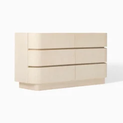 West Elm Solstice Painted Raffia 6-Drawer Dresser (60")