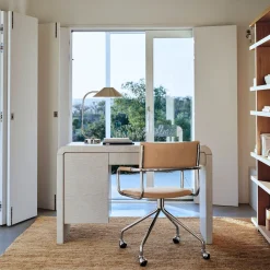 West Elm Solstice Painted Raffia Storage Desk (48")
