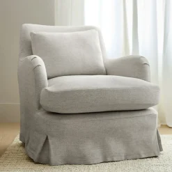West Elm Sophie Skirted Slipcover Chair