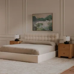 West Elm Sorell Upholstered Storage Bed