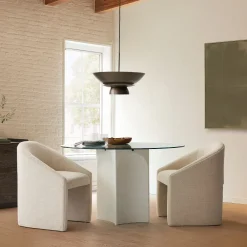 West Elm Soto Round Dining Table & Chairs Set