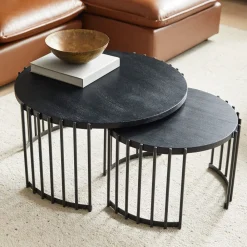 West Elm Spoke Nesting Coffee Tables (23"–31")