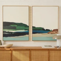 West Elm "Spring Seascape" Framed Wall Art by Minted for