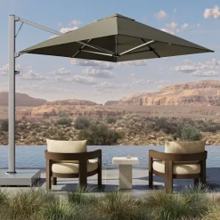 West Elm Square Outdoor Cantilever Umbrella (–)
