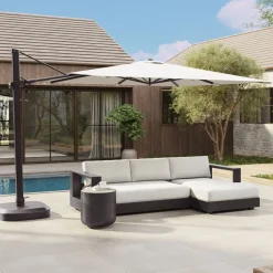 West Elm Square Outdoor Cantilever Umbrella (10')