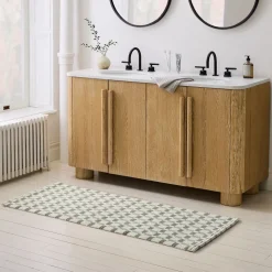 West Elm Square Ribbed Bath Runner