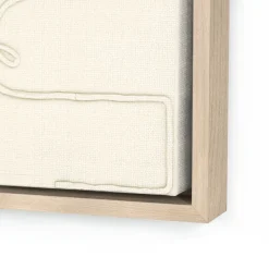 West Elm Squiggle II Alabaster Framed Wall Art by Black Bird Art Co.