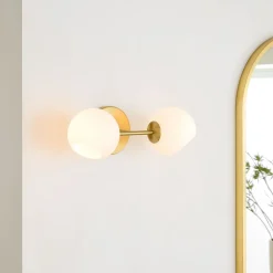 West Elm Staggered Glass Sconce - Double
