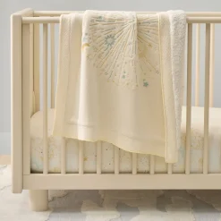 Kids West Elm Stars & Moon Knit Sherpa Baby Blanket