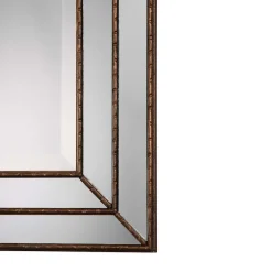 West Elm Stepped Frame Metal Wall Mirror
