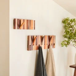 West Elm StoneWon Designs Co. Hardwood Piano Key Hook Rack