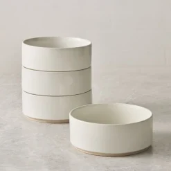 West Elm Straight-Sided Stoneware Cereal Bowl Sets
