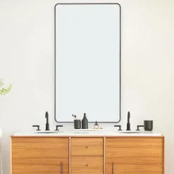 West Elm Streamline Metal Wall Mirror