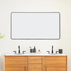 West Elm Streamline Metal Wall Mirror