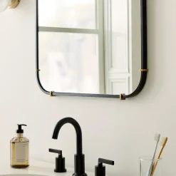 West Elm Streamline Pronged Mirror