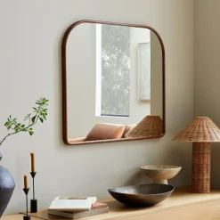 West Elm Streamline Wood Arch Wall Mirror