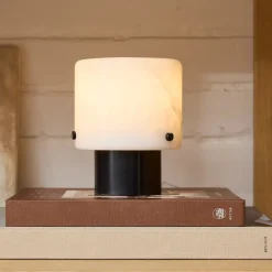 West Elm Suki Alabaster Table Lamp (6")