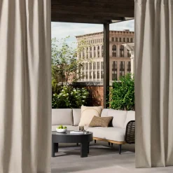 West Elm Sunbrella® Grommet Cast Performance Curtain