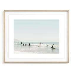 West Elm Surf School Framed Wall Art by Minted for