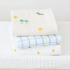 West Elm Surf Shack Organic Cotton Swaddle Set