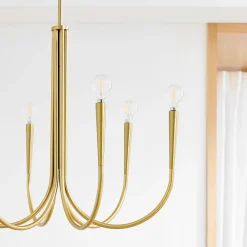 West Elm Swoop Arm Chandelier (–)