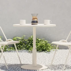 West Elm Sydney Outdoor Bistro Table (30") & Santa Cruz Stacking Dining Chair Set
