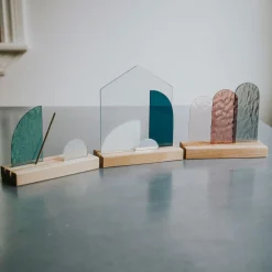 West Elm SZKLO Glass Modern Stained Glass Nativity Set