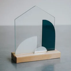 West Elm SZKLO Glass Modern Stained Glass Nativity Set