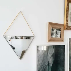 West Elm SZKLO Glass Triangle Wall Mirror