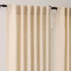 West Elm Tactile Lines Sheer Curtain