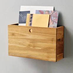 West Elm Takara Wood Wall Mounted Basket