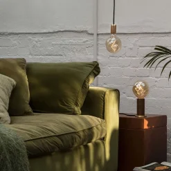 West Elm Tala Pendant w/ Voronoi II Bulb