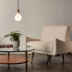 West Elm Tala Pendant w/Porc III Bulb