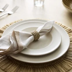 West Elm TALLO de OLIVO Fique Spiral Napkin Ring