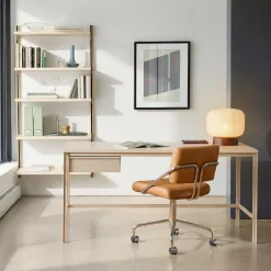 West Elm Tandem Desk (60") & Modular Open Shelf Set