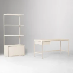 West Elm Tandem Desk & Free Standing Shelf Set