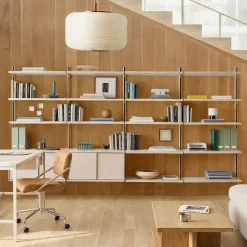 West Elm Tandem Modular Quadruple Wide Shelving System