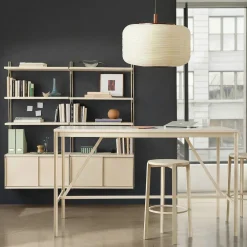 West Elm Tandem Worktable (72") & Modular Double Wide Storage Shelf Set