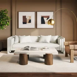 West Elm Taren Marble Coffee Table (60")